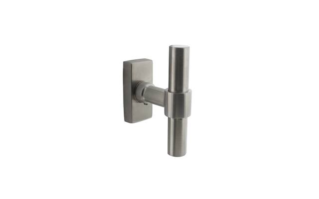 Intersteel Raamkruk T-vorm Recht rvs geborsteld