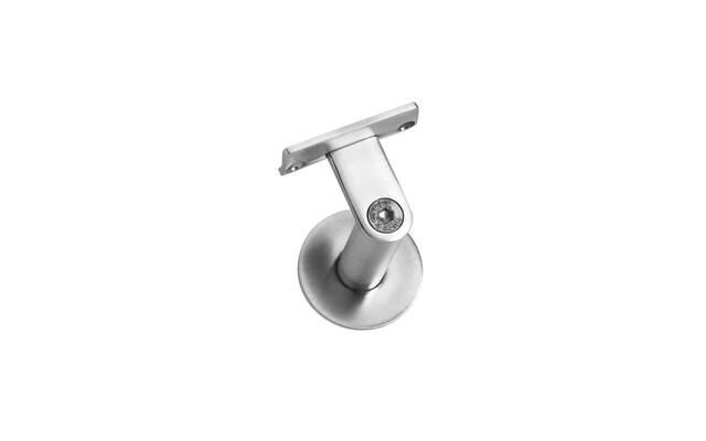 Intersteel Leuninghouder zwaar met hol zadel RVS