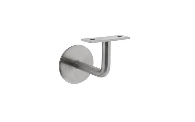 Intersteel Leuninghouder gebogen vlak zadel RVS