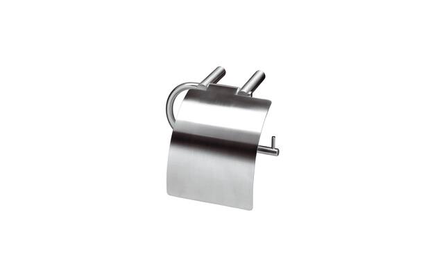 Intersteel WC-rolhouder met verlengde klep rvs geborsteld