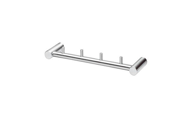Intersteel Handdoekrek met 4 vaste pinnen rvs geborsteld