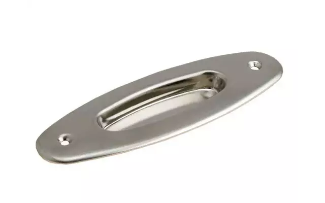 Schuifdeurkom kamer en suite Mat nikkel Ovaal 150 mm