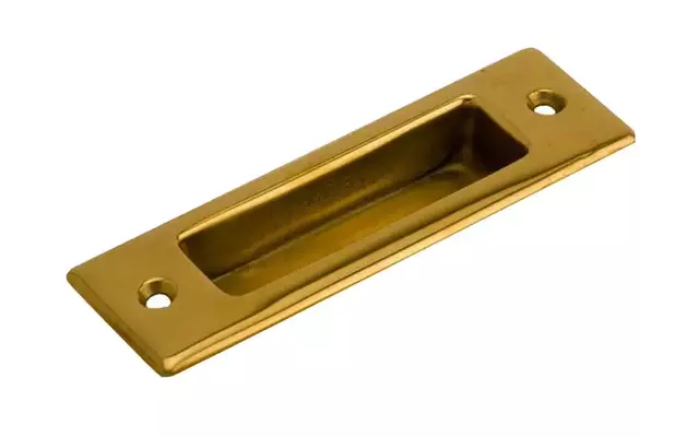Schuifdeurkom kamer en suite Messing rechthoek 35x110mm