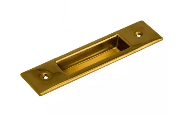 Schuifdeurkom kamer en suite Messing rechthoek 35x150mm