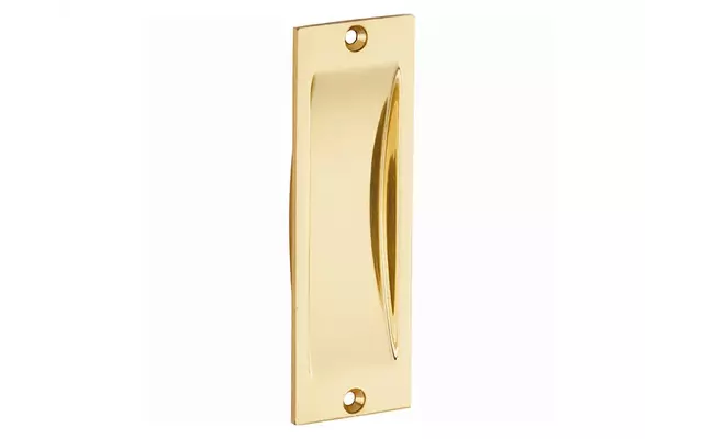 Schuifdeurkom Messing Elegant 117x38mm