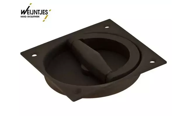 Komkruk Zwart gelakt 90 x 90 mm