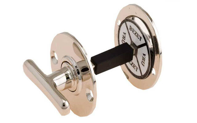 WC-garnituur T-kruk met vrij en bezet aanduiding 5/8mm stift