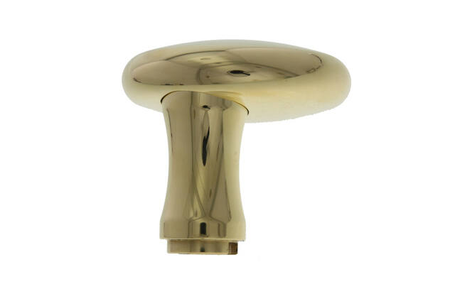Knop voor veiligheidsschild Messing Paddestoel verkropt 60mm