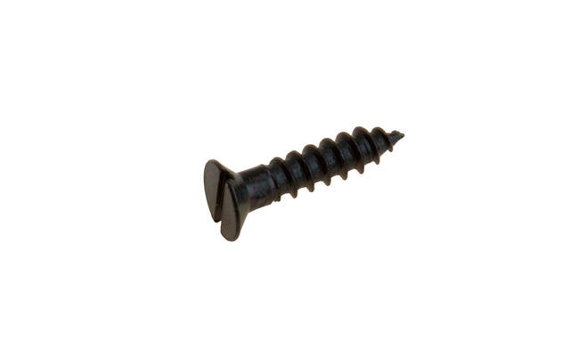 Houtschroef gleuf met verzonken kop Zwart 5 x 20mm