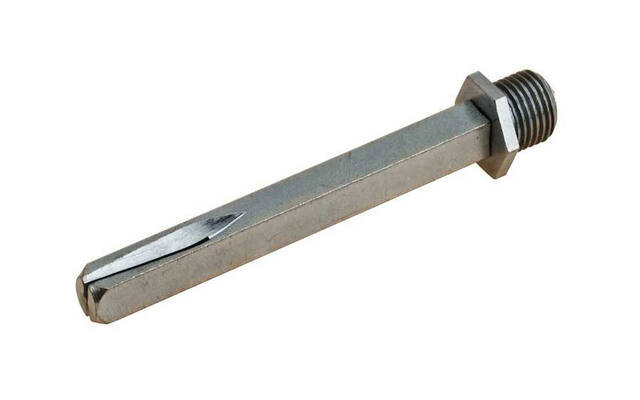 Wisselstift met zaagsnede en moer m14. 8 x 90mm