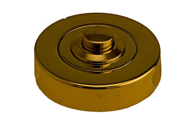 Beldrukker Messing PVD Rond Brassi