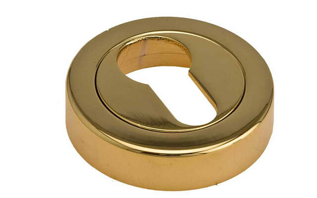 Profielcilinderrozet Messing PVD Silvia