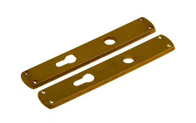 Langschild Cilinder Antiek messing Antiki 230 x 38 mm  PC 72