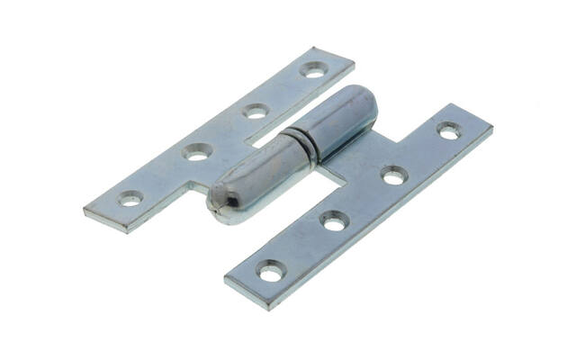 Franse Paumelle scharnier ijzer gegalvaniseerd 110x70mm DIN-rechts