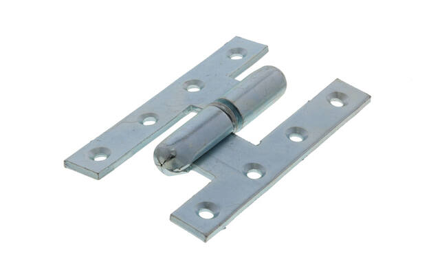 Franse Paumelle scharnier ijzer gegalvaniseerd 110x70mm DIN-links