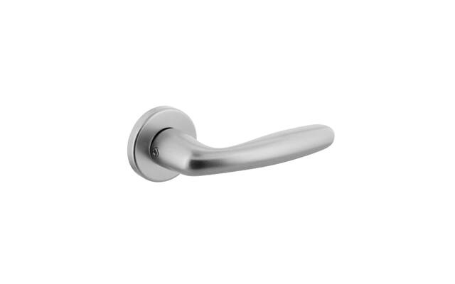 Intersteel Deurkruk Sigaar met ronde rozet 50x7mm Aluminium