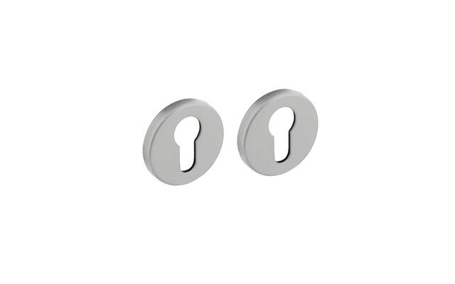 Profielcilinderrozetten rond 50x7 mm aluminium