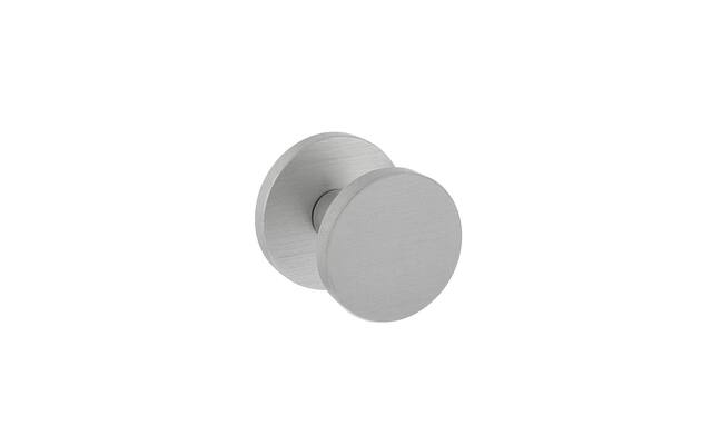 Intersteel Voordeurknop Rond rond 55 mm eenzijdige montage aluminium