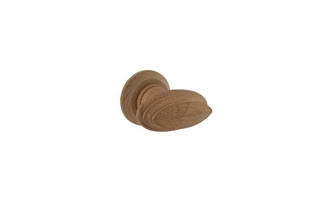 Intersteel Knopkruk Ovaal en rand met rozet Hout