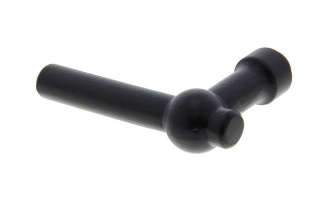 Gatdeel Zwart L-model rond ls