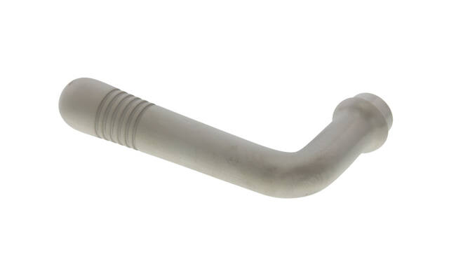 Gatdeel Mat nikkel Art Deco 106 mm ls