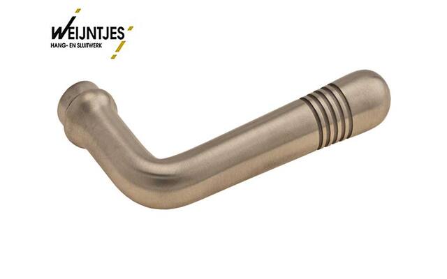 Gatdeel Mat nikkel Art Deco 106 mm rs