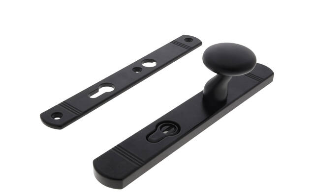 Veiligheidsgarnituur kerntrek Zwart met knop PC72 SKG3 Art Deco