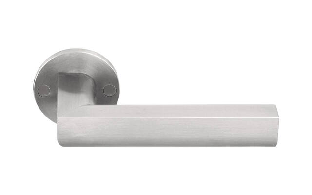 Deurkruk RVS Two Piet Boon op verende rozet PBL23/50 23mm
