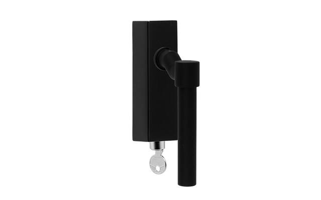 Draaikiep raamkruk Zwart One Piet Boon verkropt PBL15F-DKLOCK Afsluitbaar 134mm