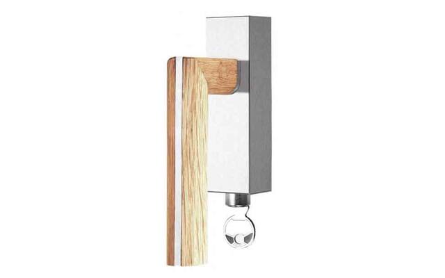 Draaikiep raamkruk Eiken Two Piet Boon PBL22 links Afsluitbaar. 120mm