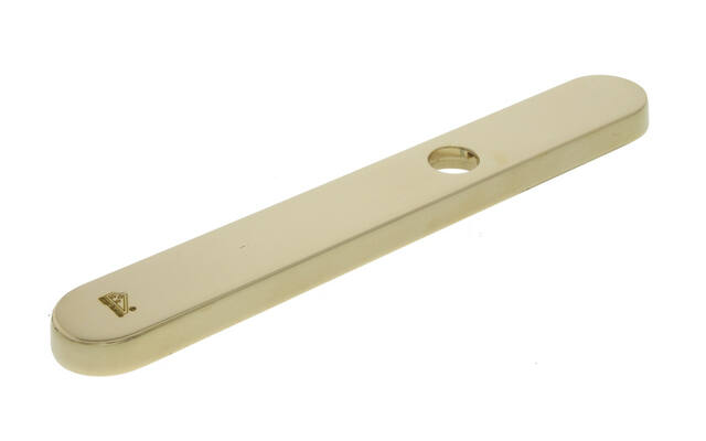 Veiligheidsschild buiten Messing Ovaal Blind SKG3