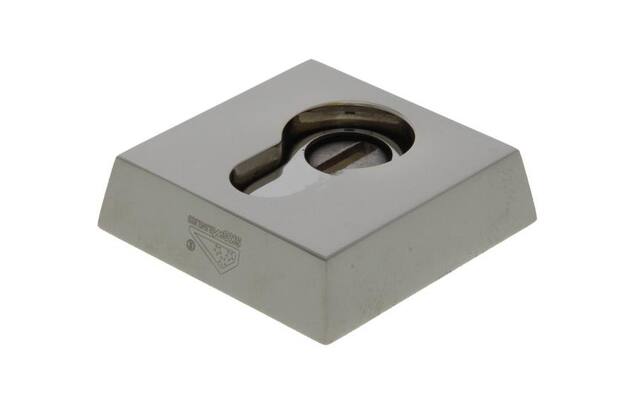 Veiligheidsrozet met kerntrekbeveiliging "buitenzijde" Mat nikkel PVD Bauhaus 55mm SKG 3