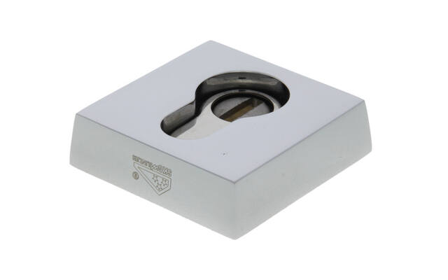 Veiligheidsrozet met kerntrekbeveiliging "buitenzijde" Chroom Bauhaus 55mm SKG 3