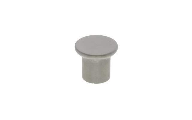 Meubelknop Rvs Paddestoel plat 30 x 25 mm