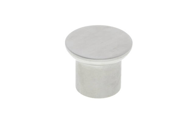 Meubelknop Rvs Paddestoel plat 35 x 27 mm