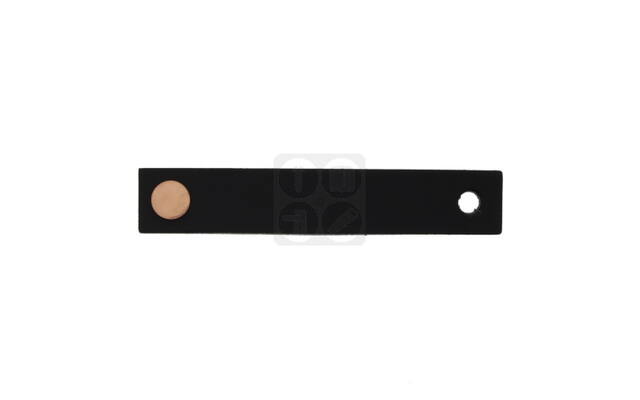 Meubeltrekker Zwart Leer koper 65 mm