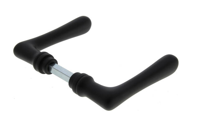 Deurkruk Zwart Elegant recht 110 mm