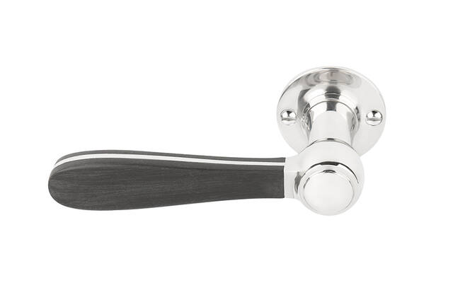 Gatdeel links RVS gepolijst/zwart Bosco Lazaro Rosa-Violan LZ100-G