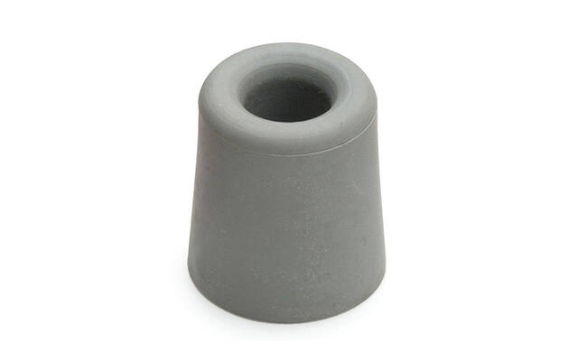 Deurstopper Grijs rubber rond 30mm Hoogte 24mm