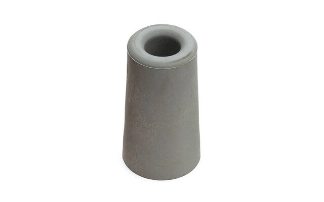 Deurstopper Grijs rubber rond 39mm Hoogte 59mm