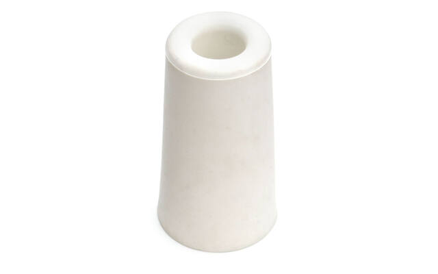 Deurstopper Wit rubber rond 40mm Hoogte 73mm