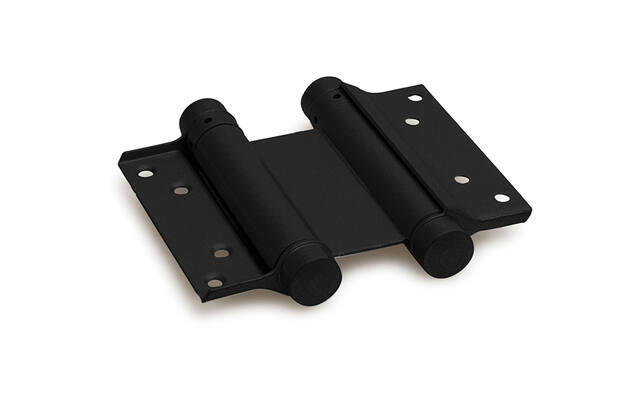 Bommerscharnier dubbelwerkend Zwart 125mm geschikt voor deurdikte 30-35mm