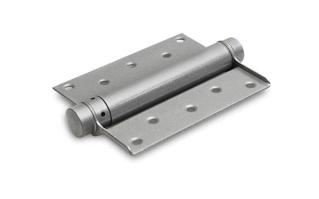 Bommerscharnier enkelwerkend Zilvergrijs gelakt 150mm geschikt voor deurdikte 35-40mm