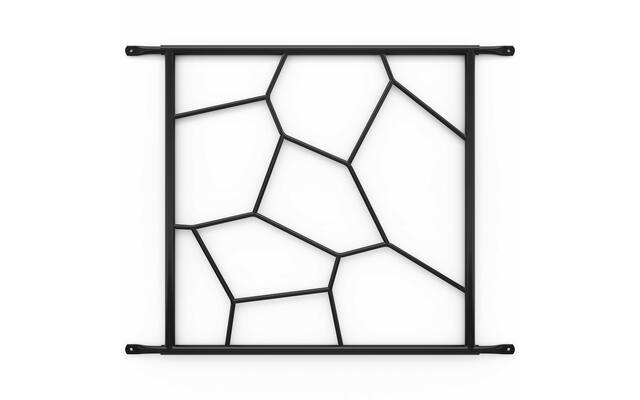 SecuBar Siertralie Deco 1 Zwart, op het kozijn