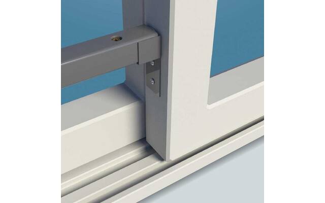SecuBar Positioneer Houder Grijs tbv Basic Schuifpuibeveiliging