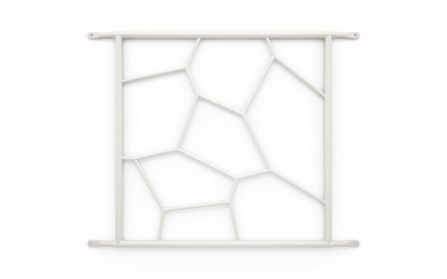 SecuBar Siertralie Deco 1 Wit, op het kozijn