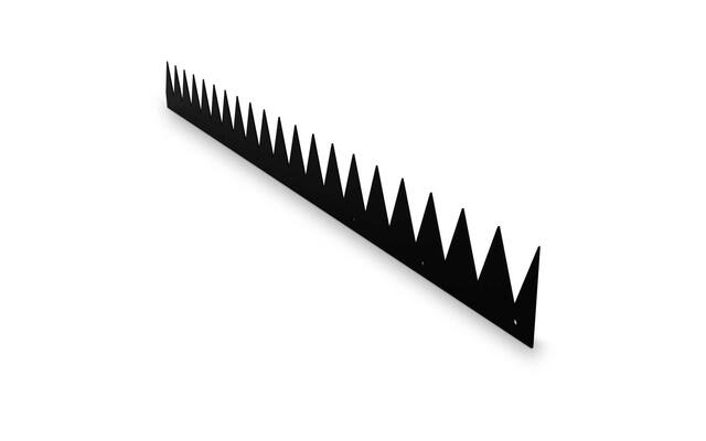 SecuMax Anti-klimstrip  Zwart (Staal Blackline), 100cm - plat (2st)