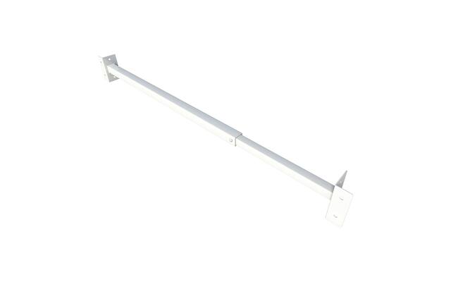 SecuBar Barrierestang Singel Wit 600-1100 mm, in het kozijn