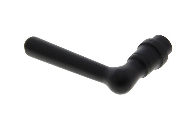 Gatdeel Zwart Recht pion 110 mm met borst