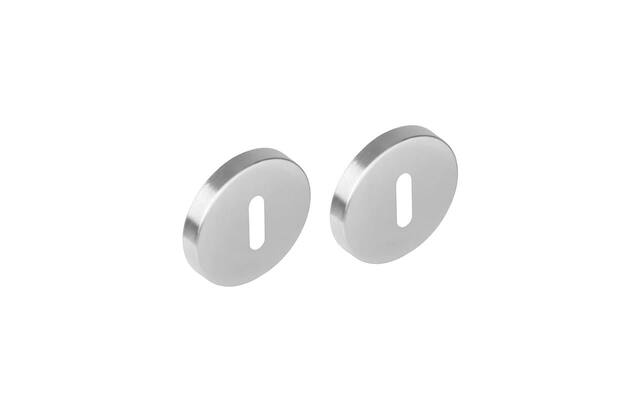 Intersteel Rozet set rond met sleutelgat rvs geborsteld